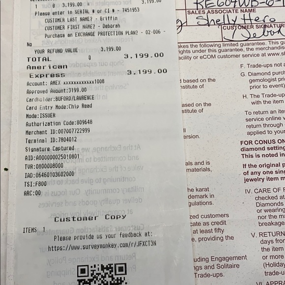 Diamond Solitaire engagement Ring - Picture 6 of 6